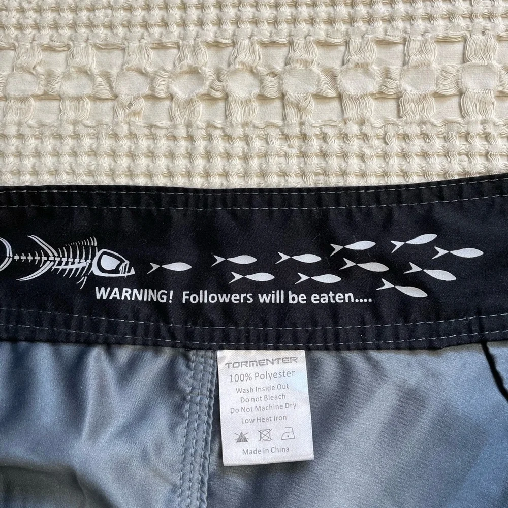 Mens Tormenter Board Shorts Gray Black 38
